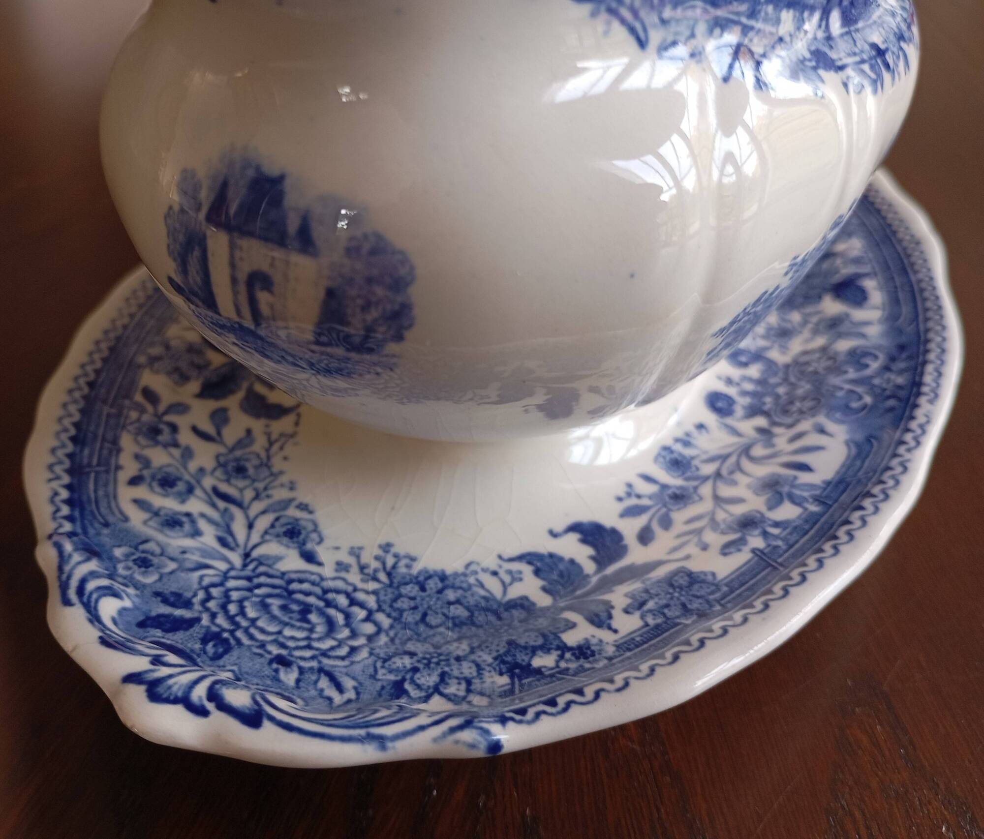 Saucière 'Burgenland' bleu Villeroy & Boch Mettlach