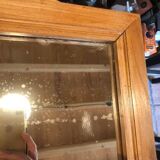 Large Art Deco wooden mirror