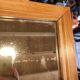 Grand miroir art déco en bois