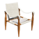 Vintage safari chair 1960s Denmark with canvas minimalist design