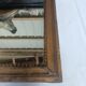 Small mirror in carved stucco wood, nineteenth, original ice