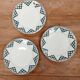 3 assiettes plates terre de fer - Saint Amand