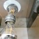 Pair of sconces in smoked Plexiglas by Jocelyne Trocmé model "disco"