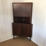 Scandinavian corner unit in rosewood