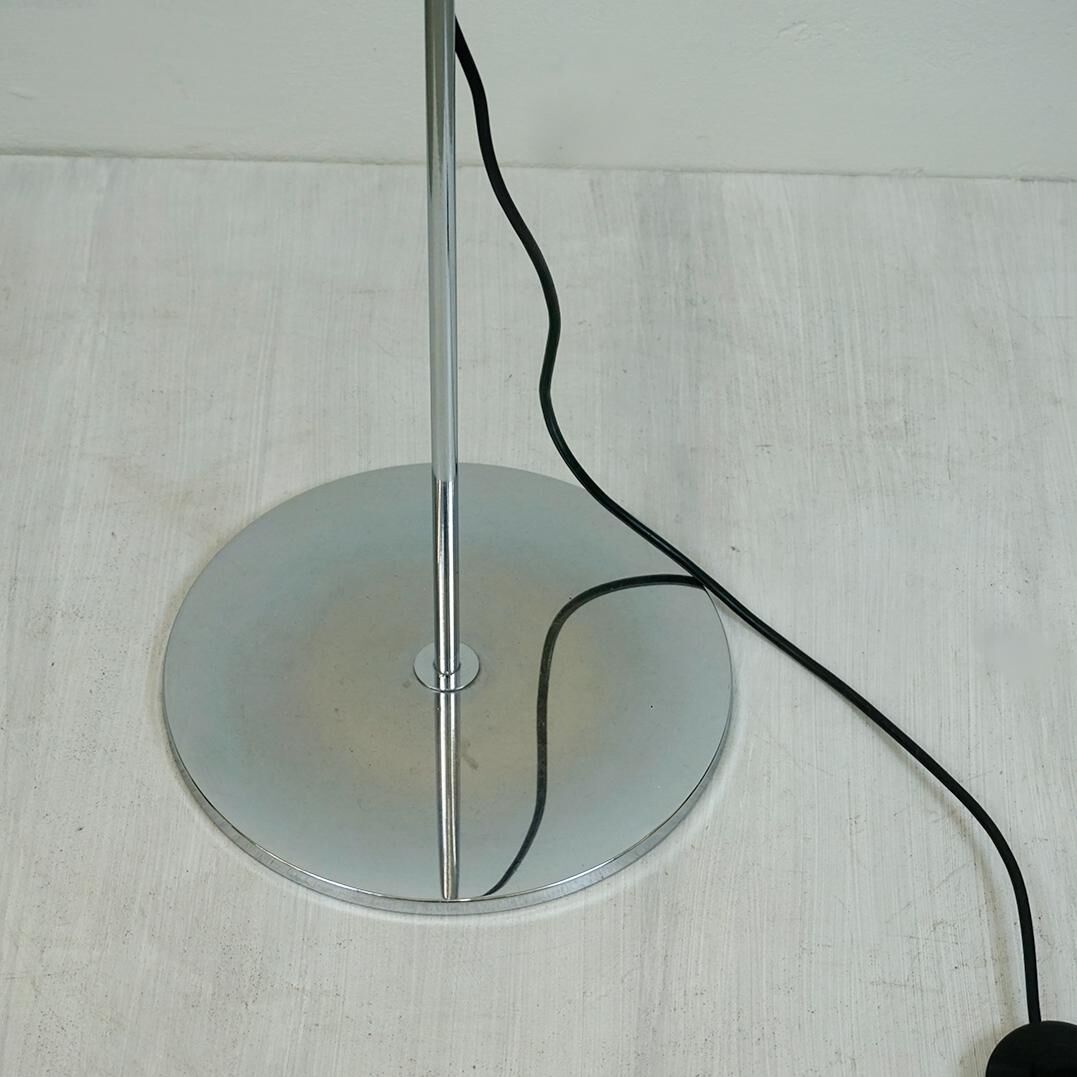 Red Italian Space Age Adjustable Spot Floor Lamp