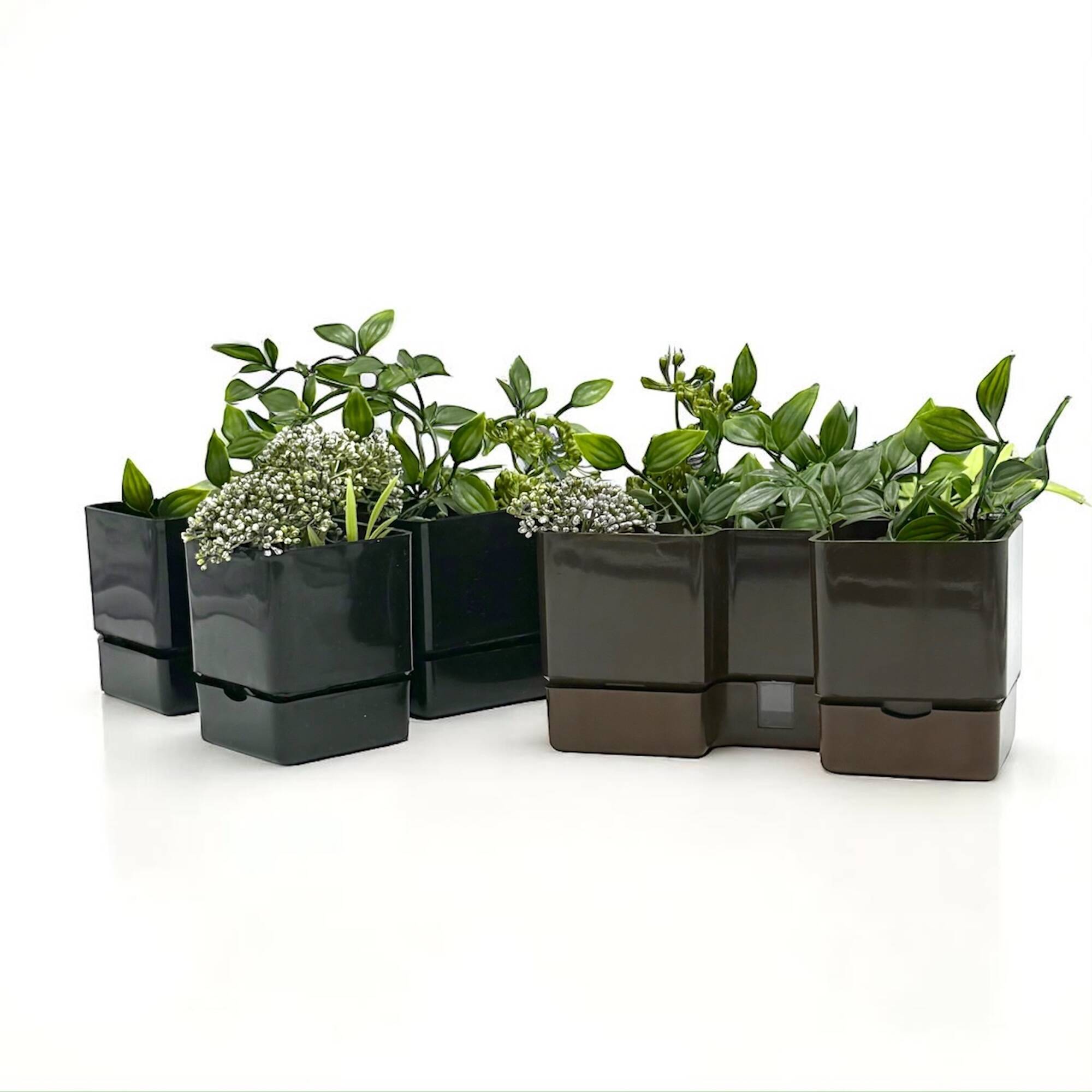 Paire de jardinières modulaires vintage des années 70 par Vastill