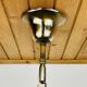 Vintage Murano glass chandelier in amber by De Majo, Italy, 1970s.