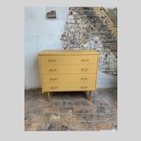 Vintage ochre chest of drawers