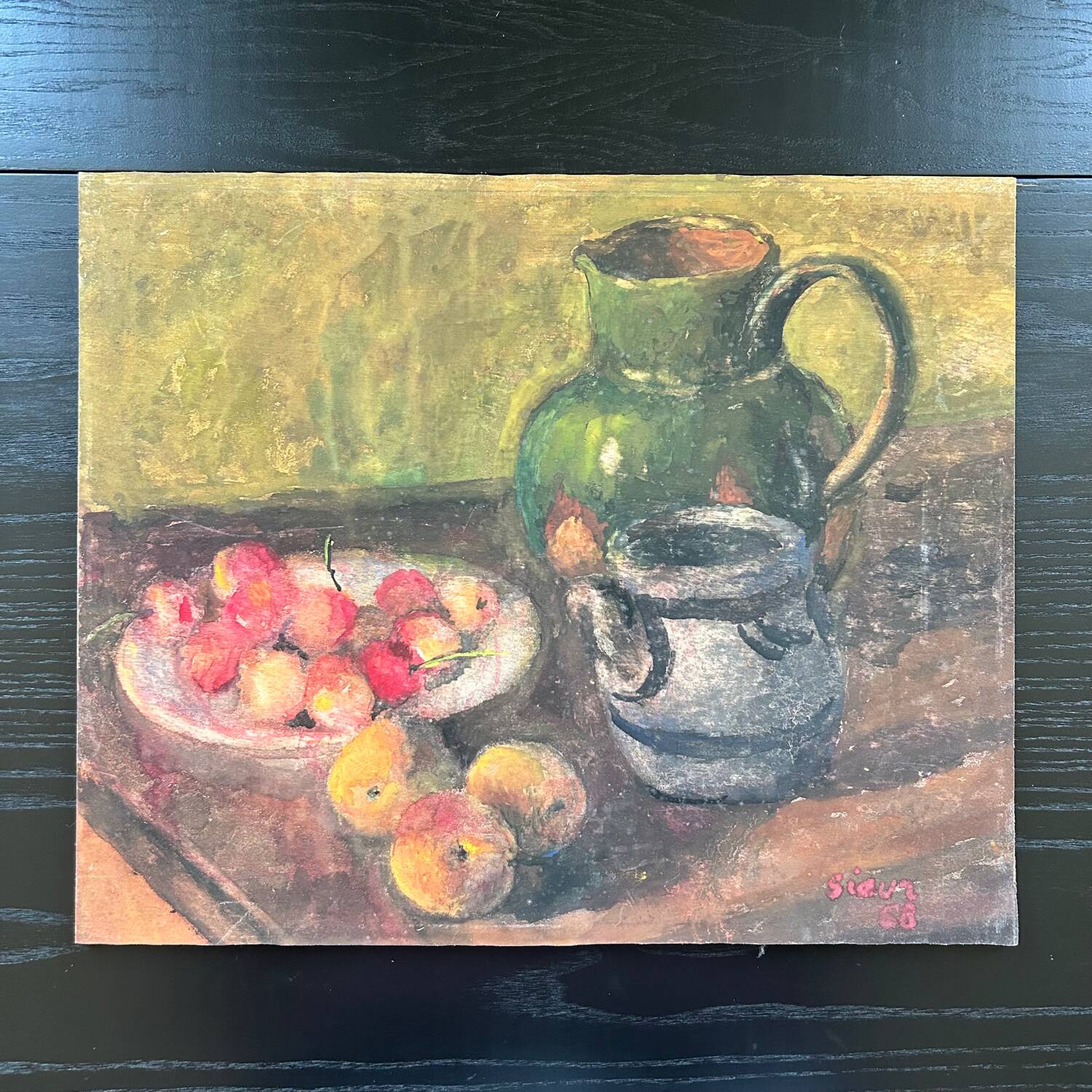 Autumn still life painting