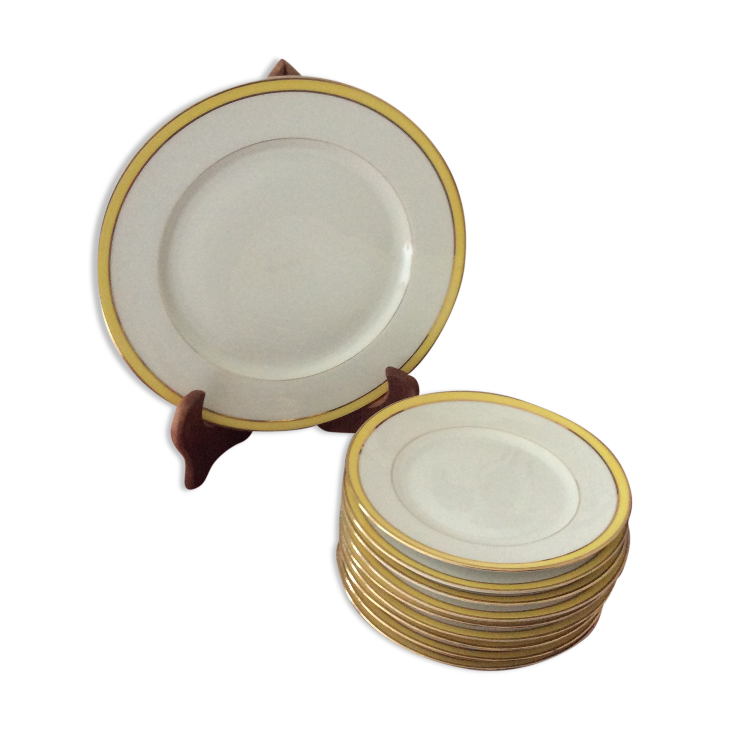 Former porcelain cake set BRP Limoges