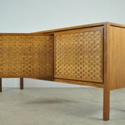 Buffet rio allemand vintage en palissandre, finition tissée, leo bub, 19