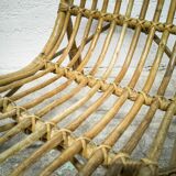 Vintage rattan children's armchair