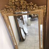 Mirror gilded with vine glass engraved  93x170cm