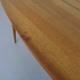 Mid-Century Triangular Teak Side Table, 1960s