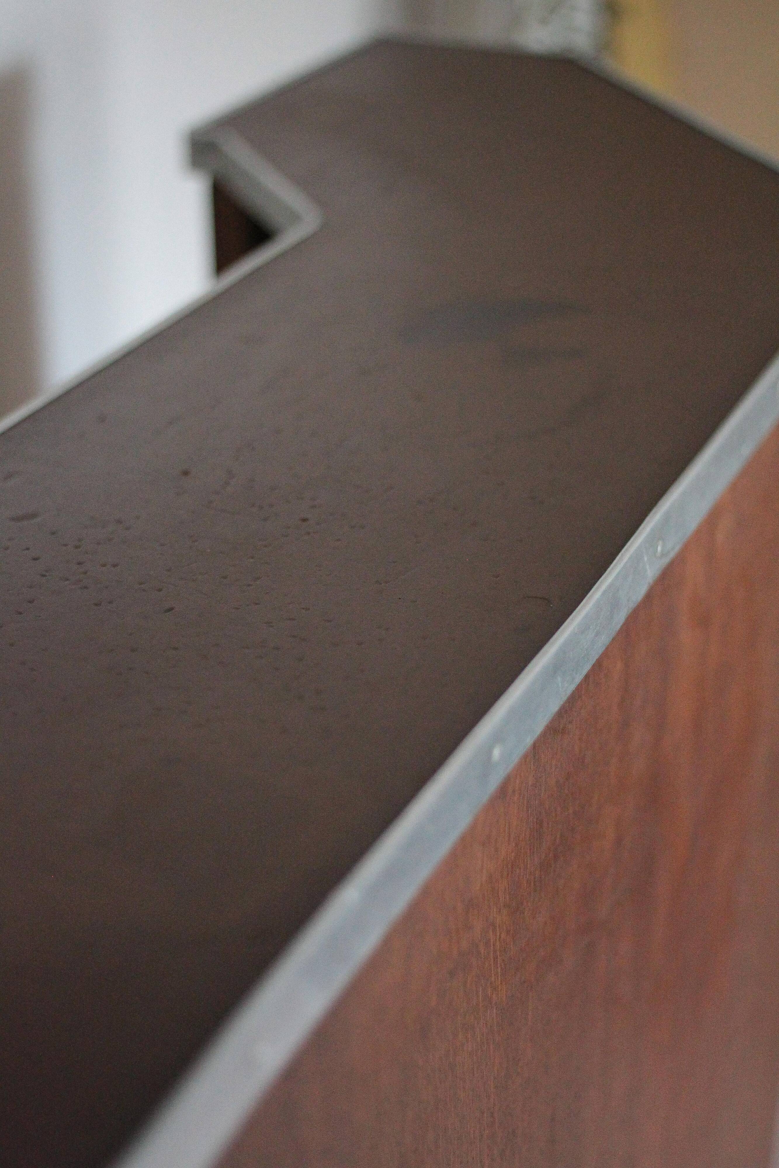 Vintage wooden bar counter