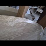 1970s travertine dining table