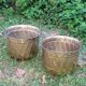 Paire de caches pots en laiton