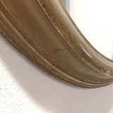 Vintage Oval Gold Mirror 80 cm – Elegant Wide Frame