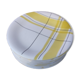 Series of 11 Salins ceramic dessert seats
