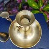 Cellar rat candle holder and brass extinguisher