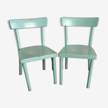 Pair of children's chairs, vintage
