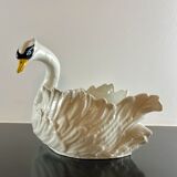 Swan ceramic planter from Bassano, Italy, Circa 1970