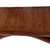 Table basse ethnique en bois massif, table vintage en teck massif