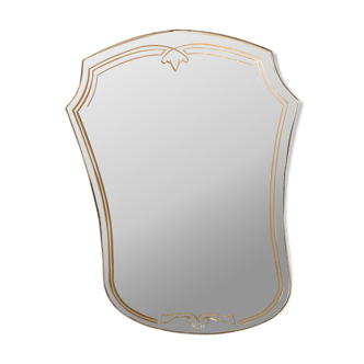 Free-form gold mirror 60s