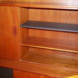 Scandinavian buffet teak model "Tilburg" by O.M.F Omer Meubel Fabriek to Samcom Lefèvre editions