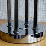 Large 70' Italian chrome table lamp by Stilux Milano