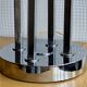 Large 70' Italian chrome table lamp by Stilux Milano