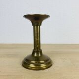 Vintage golden brass candle holder