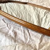 Old carved wooden mirror - 70 cm
