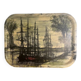 Plateau vintage en fibre de verre