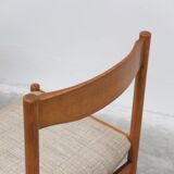 Set of 6 dining chairs in oak by Meubelatelier Vanda Watervliet, 1960s