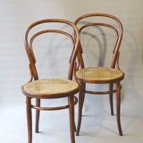 Two chairs turpe n°14 bistrot 1900 cans