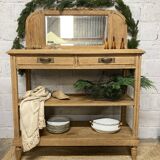 Art Deco console with bevelled mirror