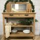 Art Deco console with bevelled mirror
