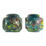 Pair of Tutti Frutti Murano Glass Bowls by Dino Martens, Italy, 1950s