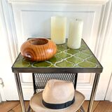 Vintage wooden candle holder