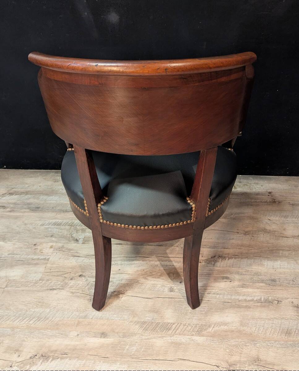 Empire armchair in mahogany
