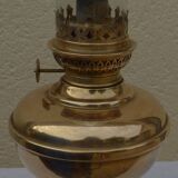 All copper oil lamp and its glass
