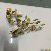 Vintage Tole Flower Sconces Set of 2 1960’s