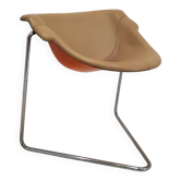 Chaise design "Pussycat" de Kwok Hoi Chan en cuir