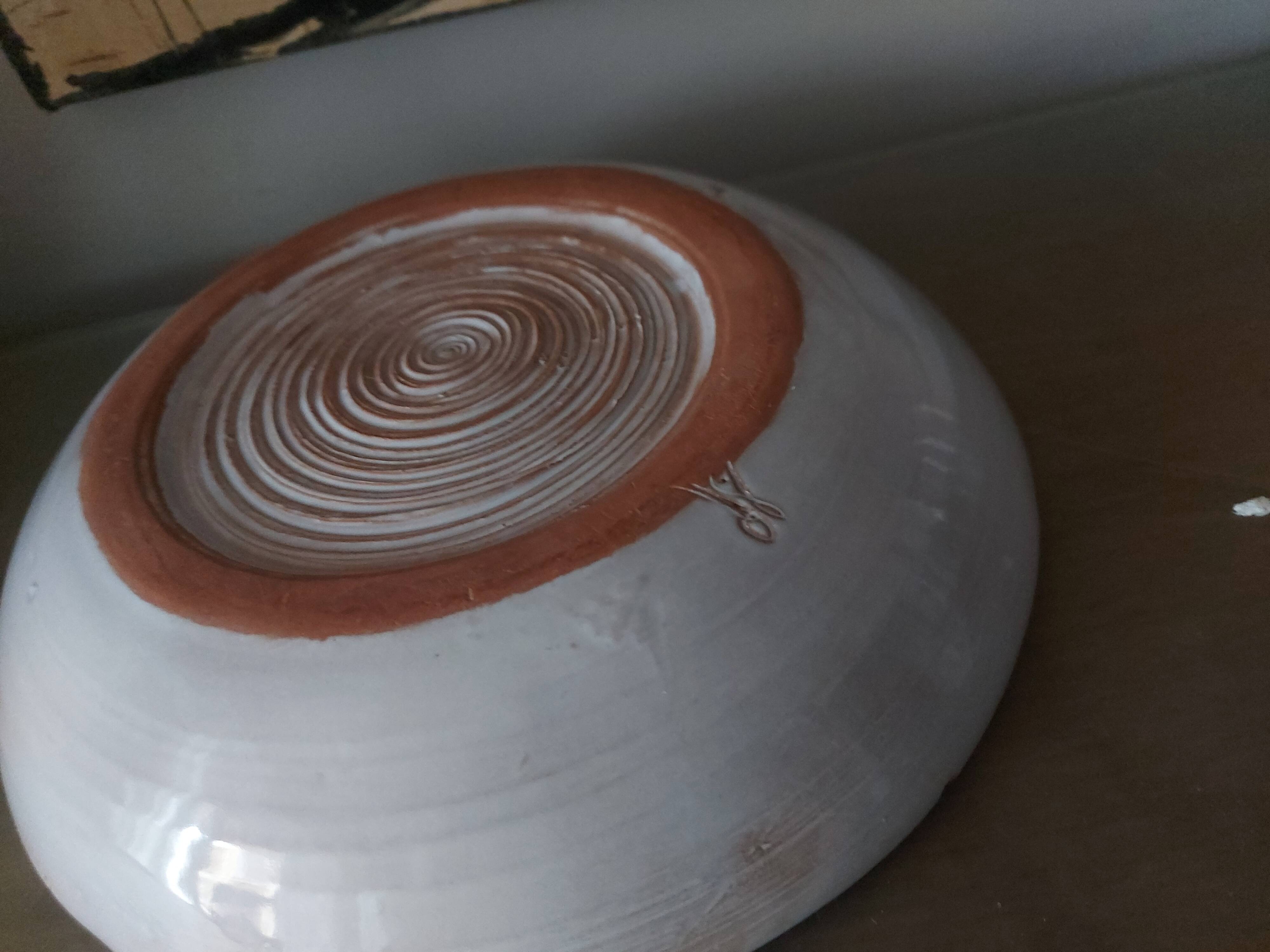 Ceramic dish decor bird