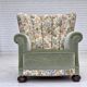 1970s, Danish relax armchair, green furniture velour, original condition.