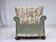 1970s, Danish relax armchair, green furniture velour, original condition.