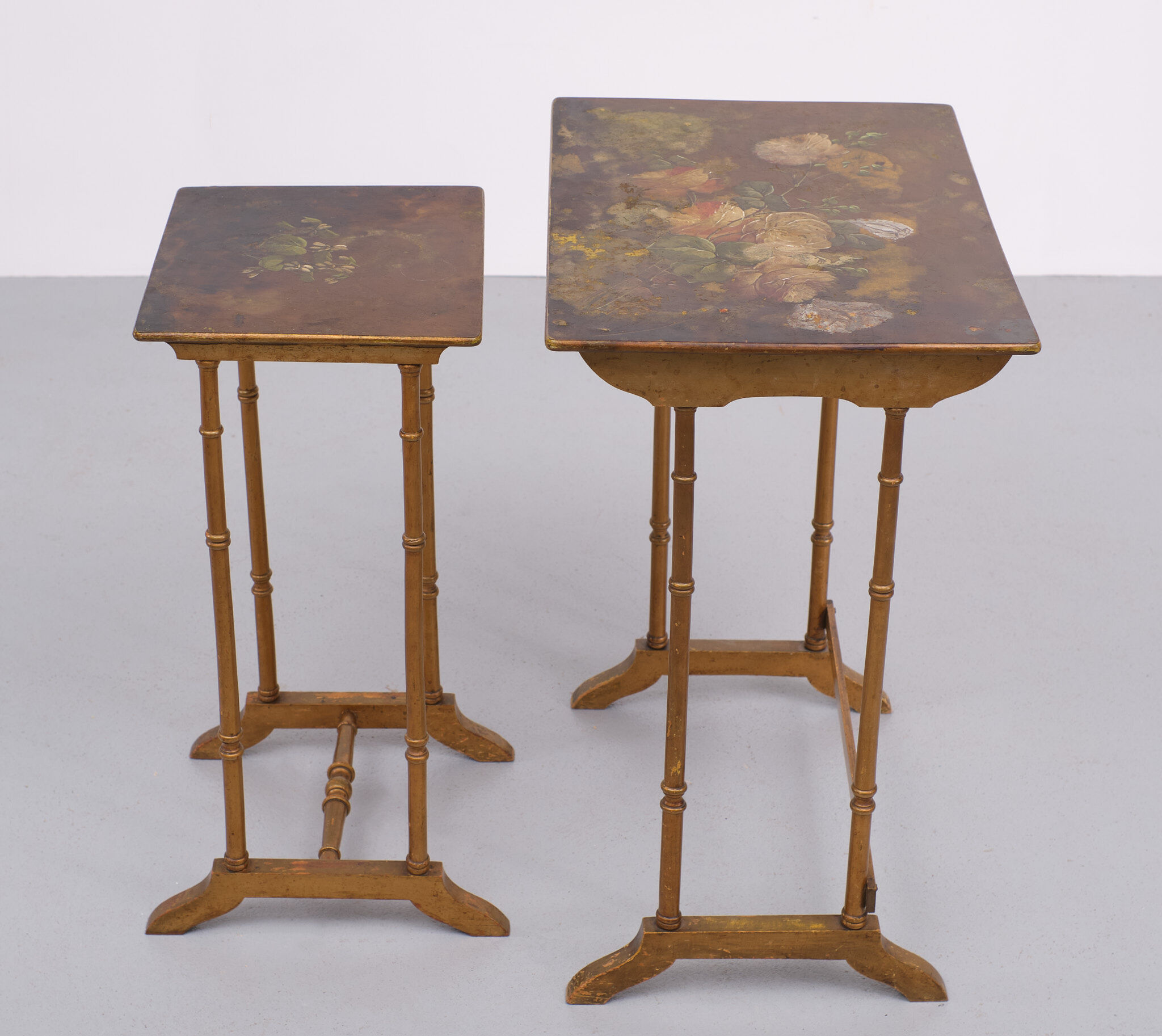 France art nouveau side tables japonisme style