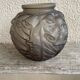 Art Deco frosted glass ball vase.