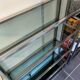 Library n2 display shelf modular wall unit glass and chrome vintage 70s